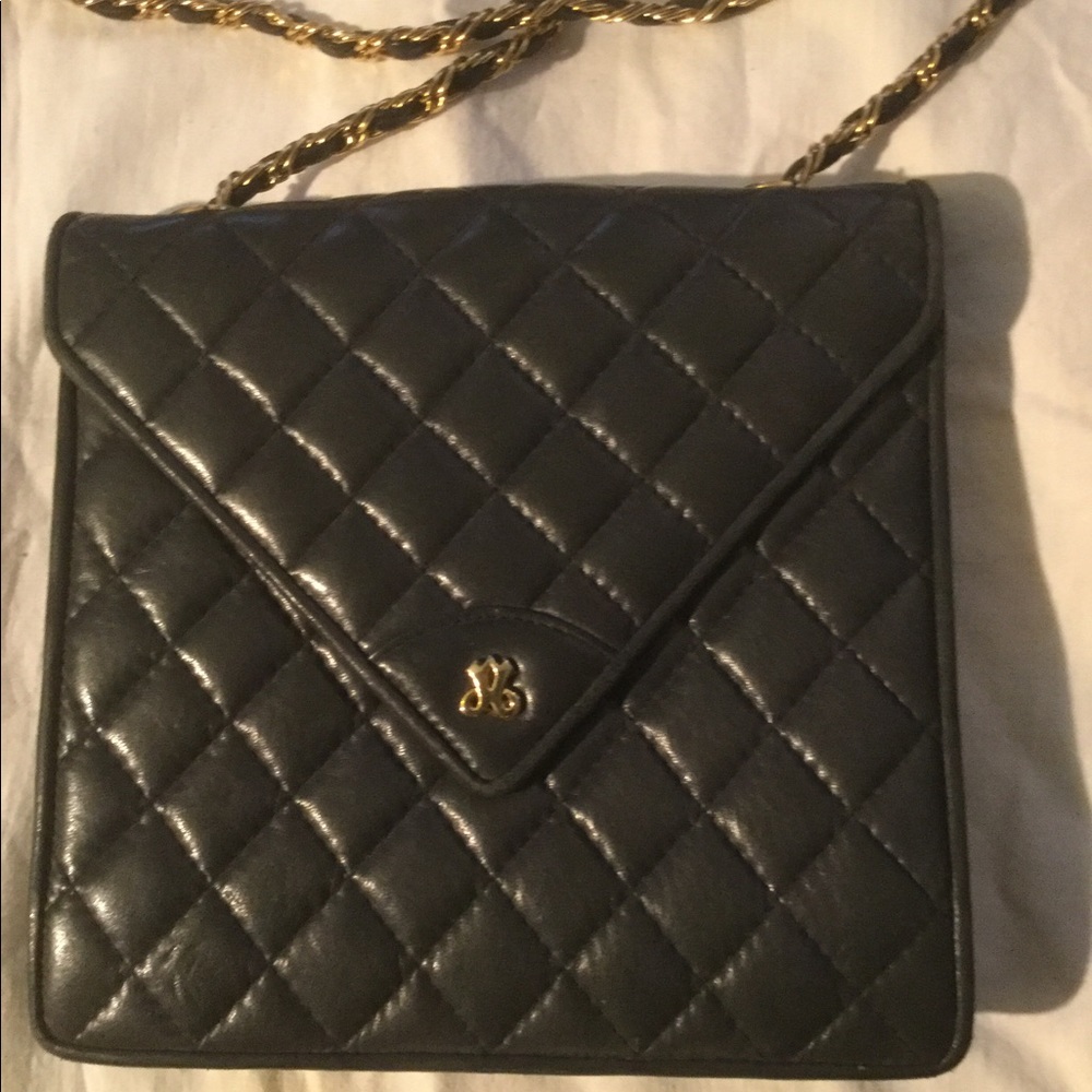 Crossbody bag, quilted leather